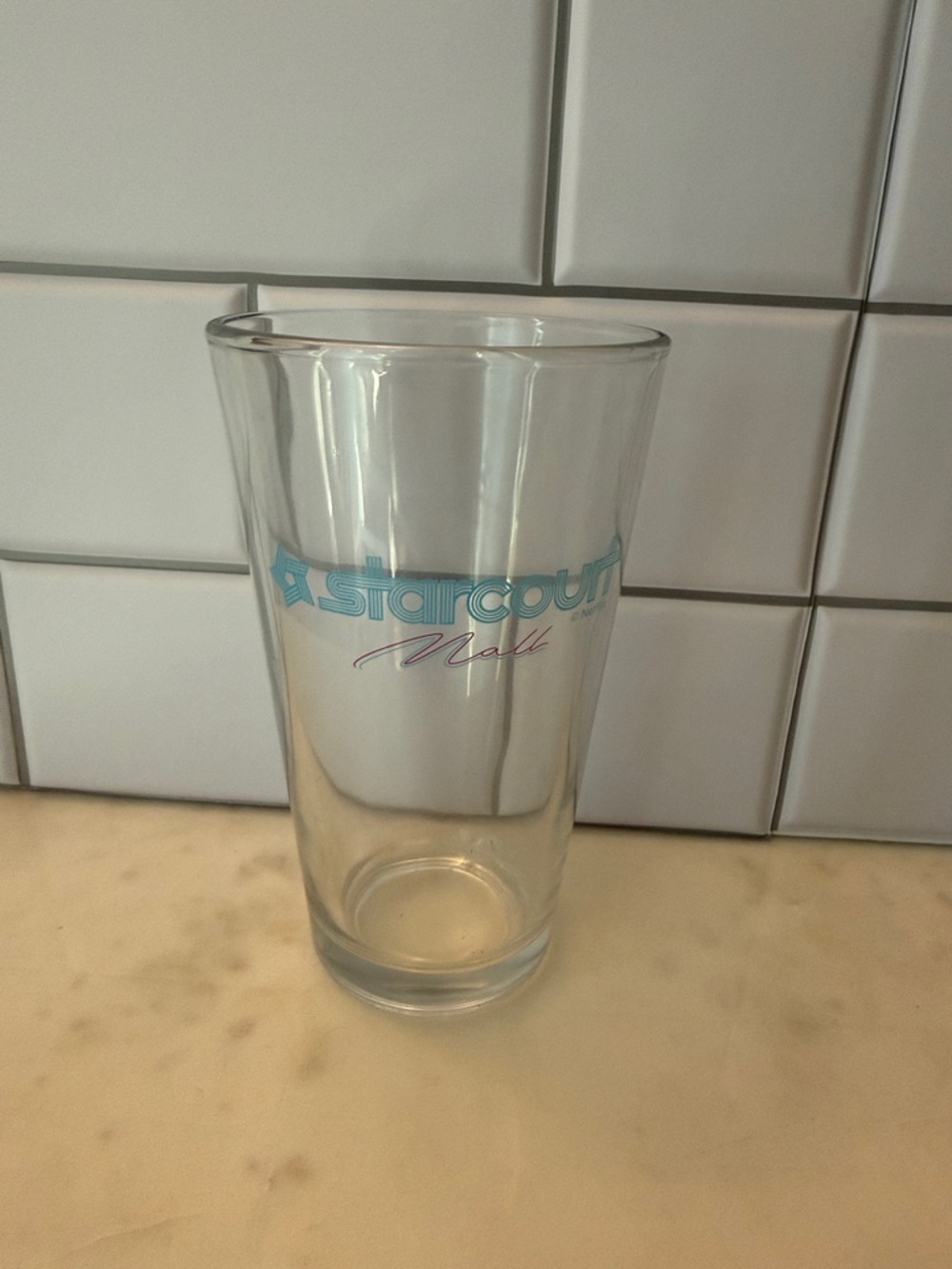 Stranger Things Starcourt Mall Pint Glass